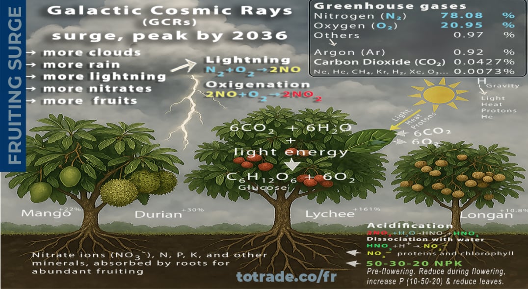 GCRs surge effects on Trees