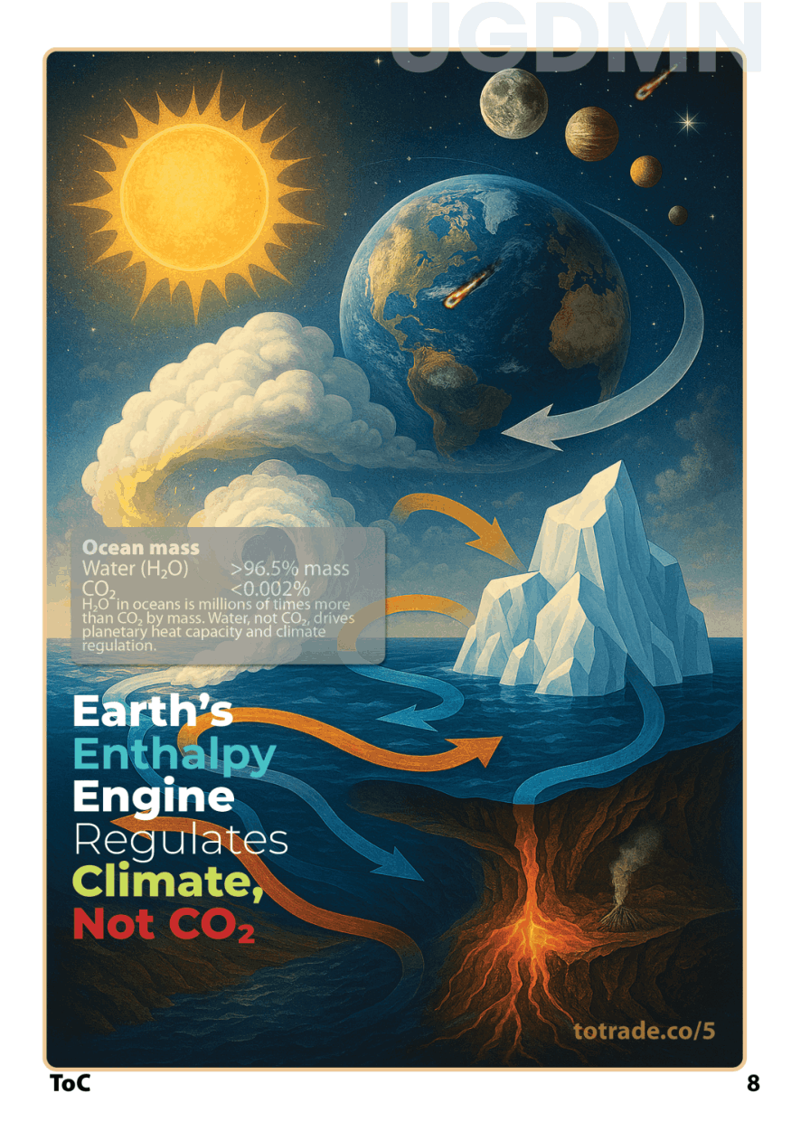 Earth's Enthalpy Engine Regulates Climate, Not CO2