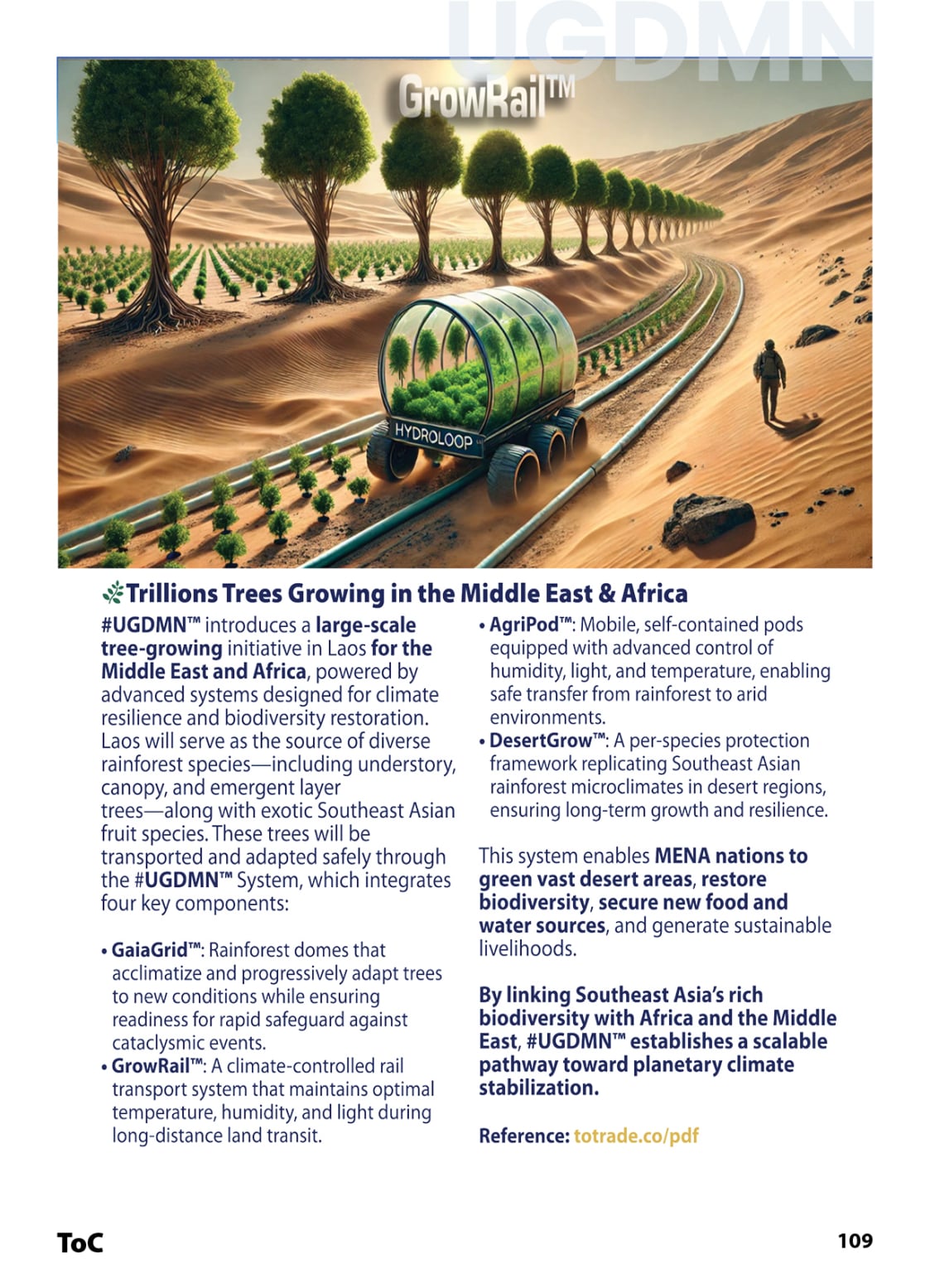 Dessert Greening using heat transferred energy from Geothermal