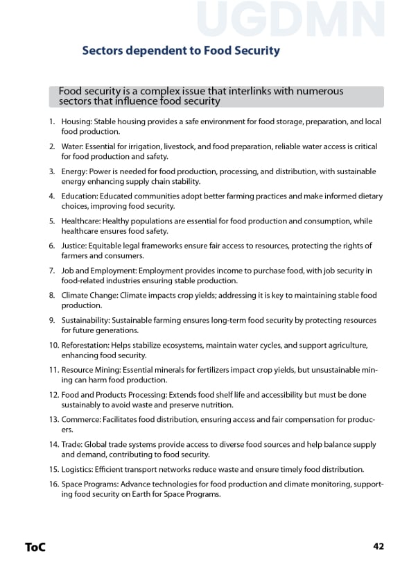Food Security Dependencies