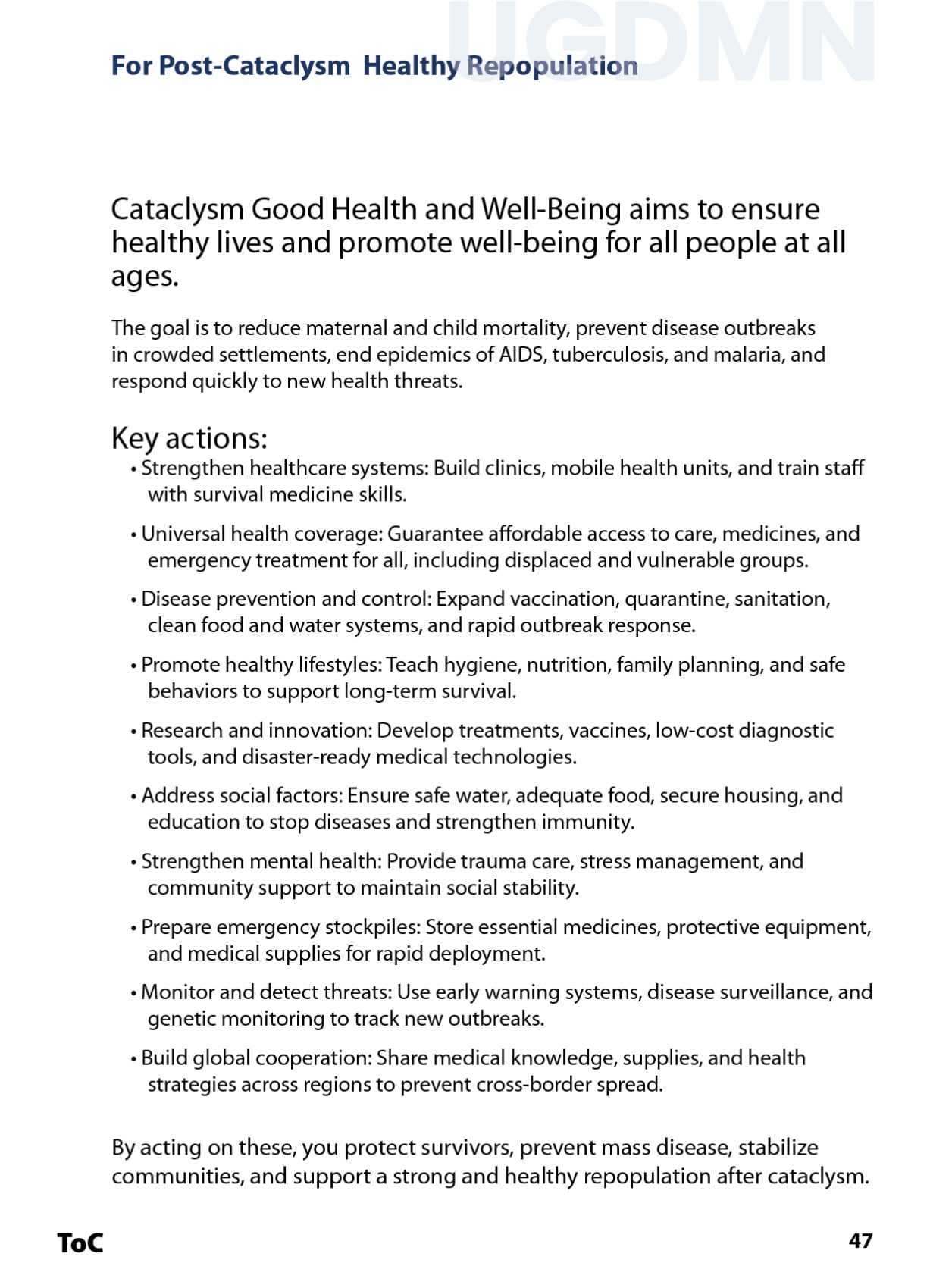 Good Health & Well-Being