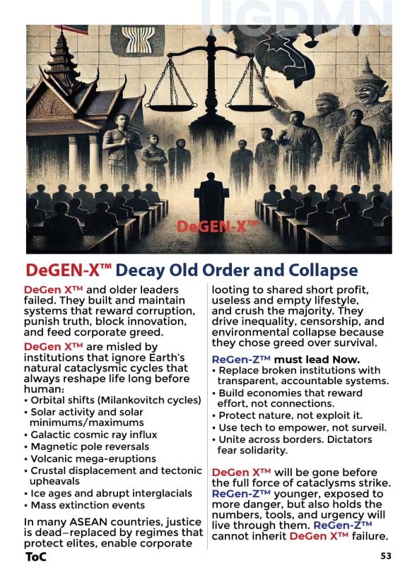 DeGen-X Decay and Collapse