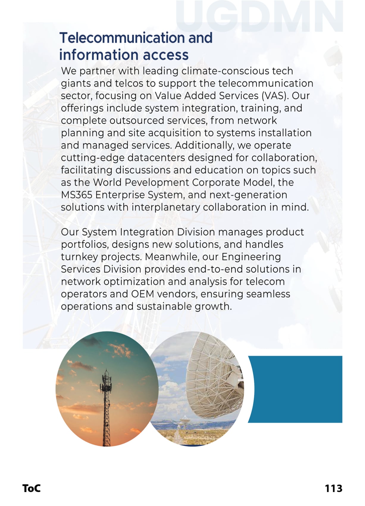 Telecommunication and Information access