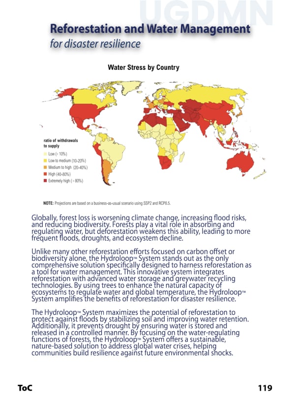 Reforestation and Water Enthalpy Management
