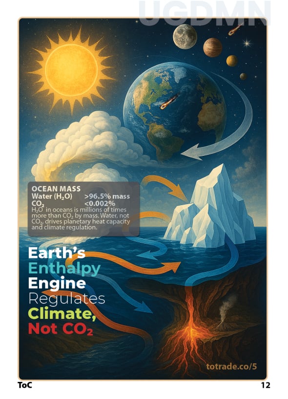 Earth's Enthalpy Engine Regulates Climate, not CO2