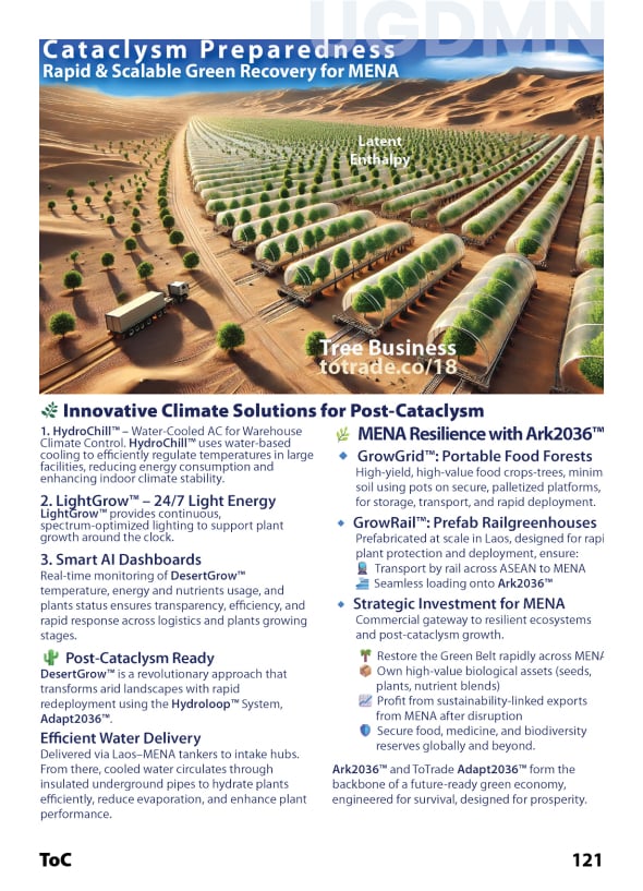 Cataclysm Preparedness Rapid & Scalable Green Recovery for MENA
