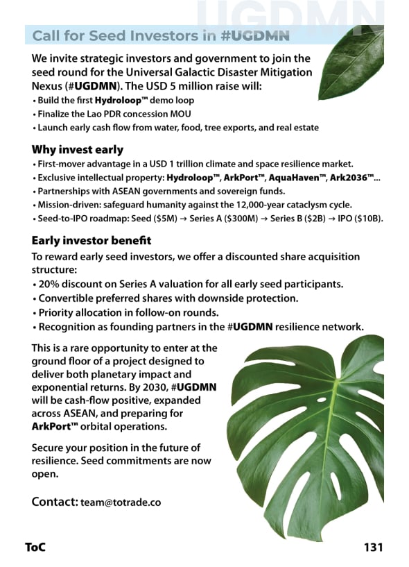 Call for Seed Investors in #UGDMN