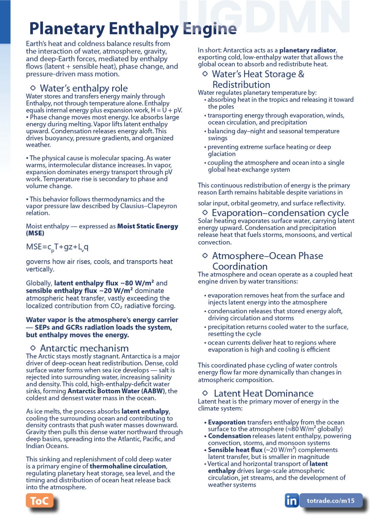 Planetary Enthalpy Engine