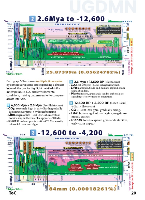 UGDMN: Earth Geological History: Surface Temperature and CO2 Fluctuation