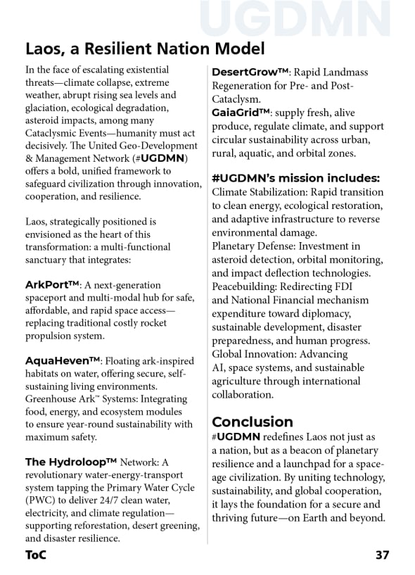 Laos: Resilient nation Model