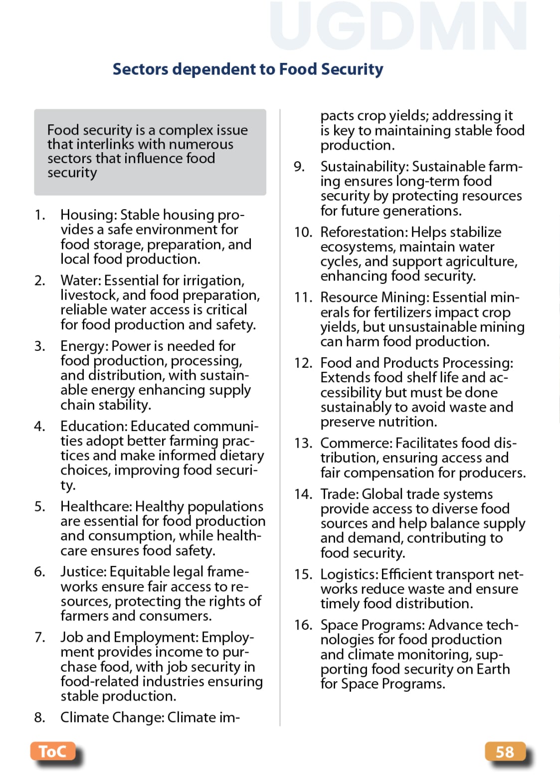 Food, Energy, Water Security (FEWS) for Qatar