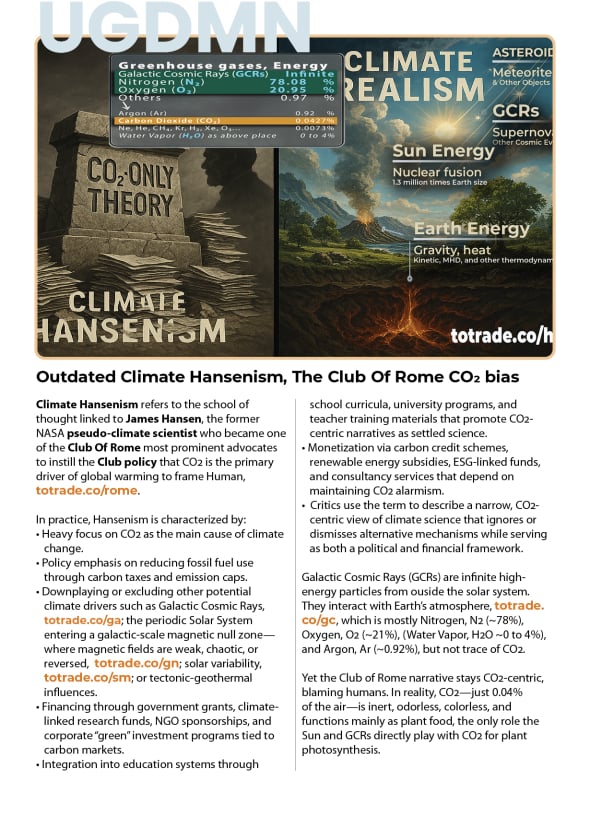 Outdated Climate Hansenism, The Club Of Rome CO2 bias