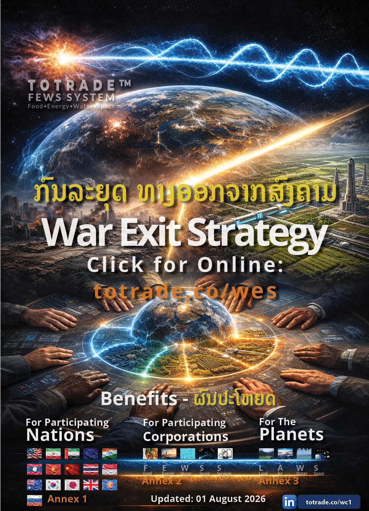 War Exit Strategy: We Face Two Choices. War or Survival. We Choose Both, Online Version