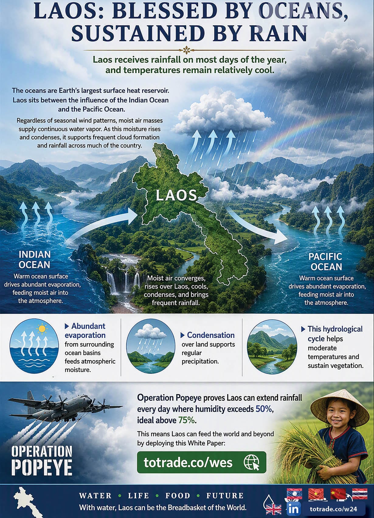 Laos: Blessed by Oceans, Sustained by Rain