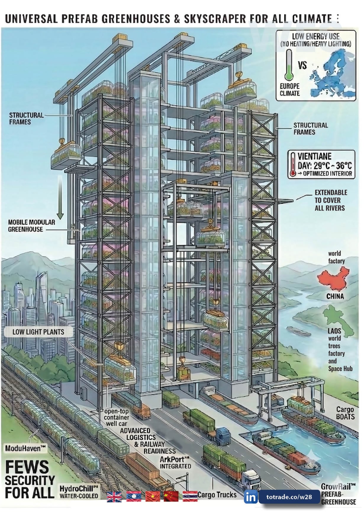 Greenhouse and Skyscrapers