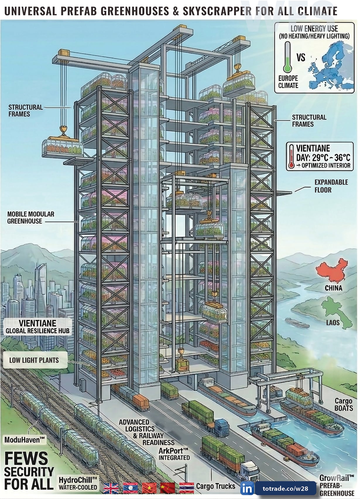 Greenhouse and Skyscrapers