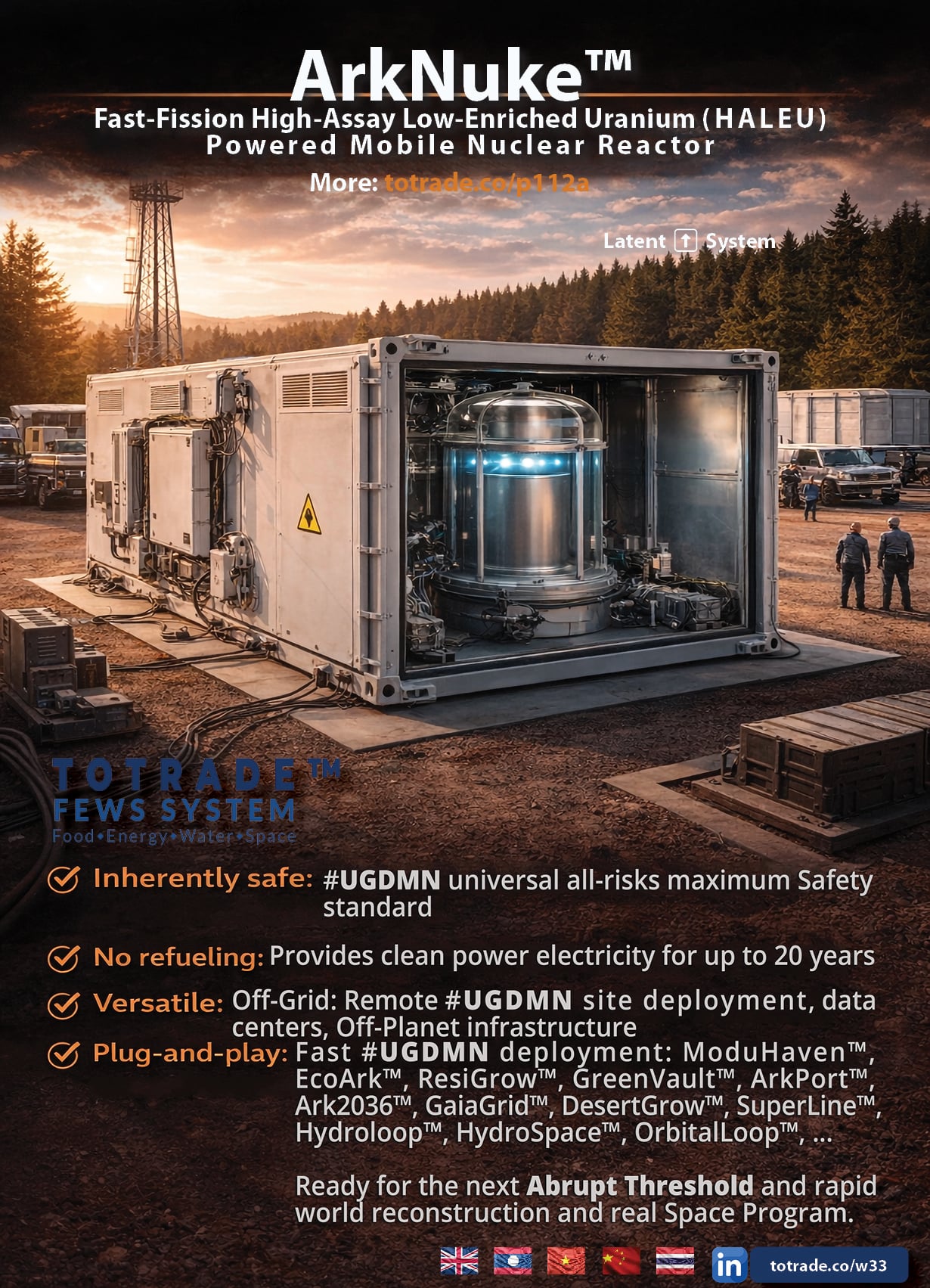 20 Years. No Refuelling. Plug-and-Play. GCR-Ready