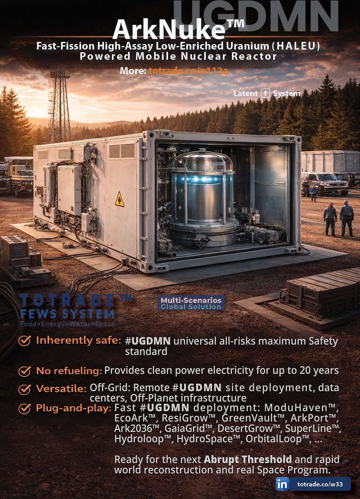 20 Years. No Refuelling. Plug-and-Play. GCR-Ready