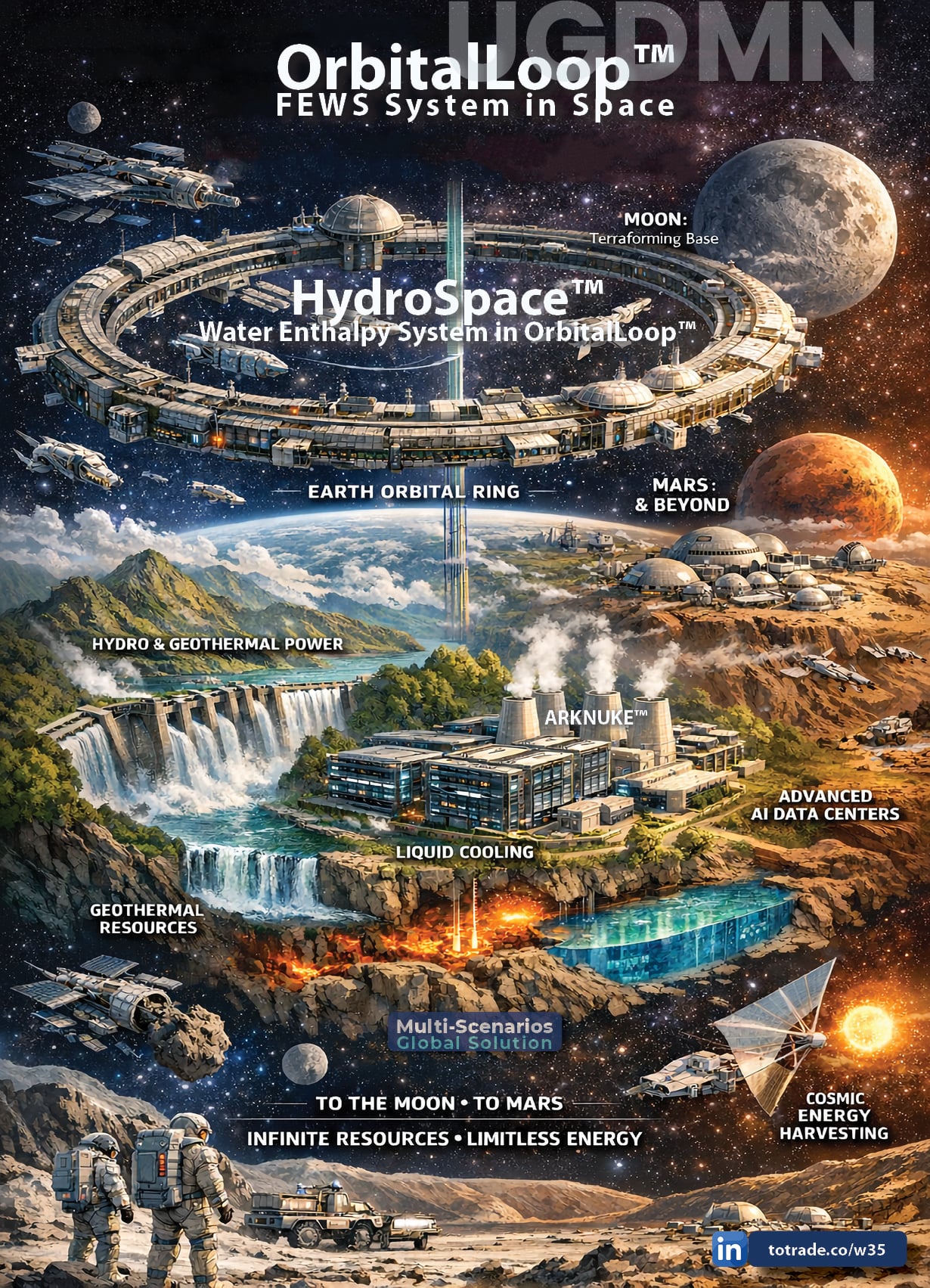 Infinite Resources. Limitless Energy. Earth-Moon-Mars Connected