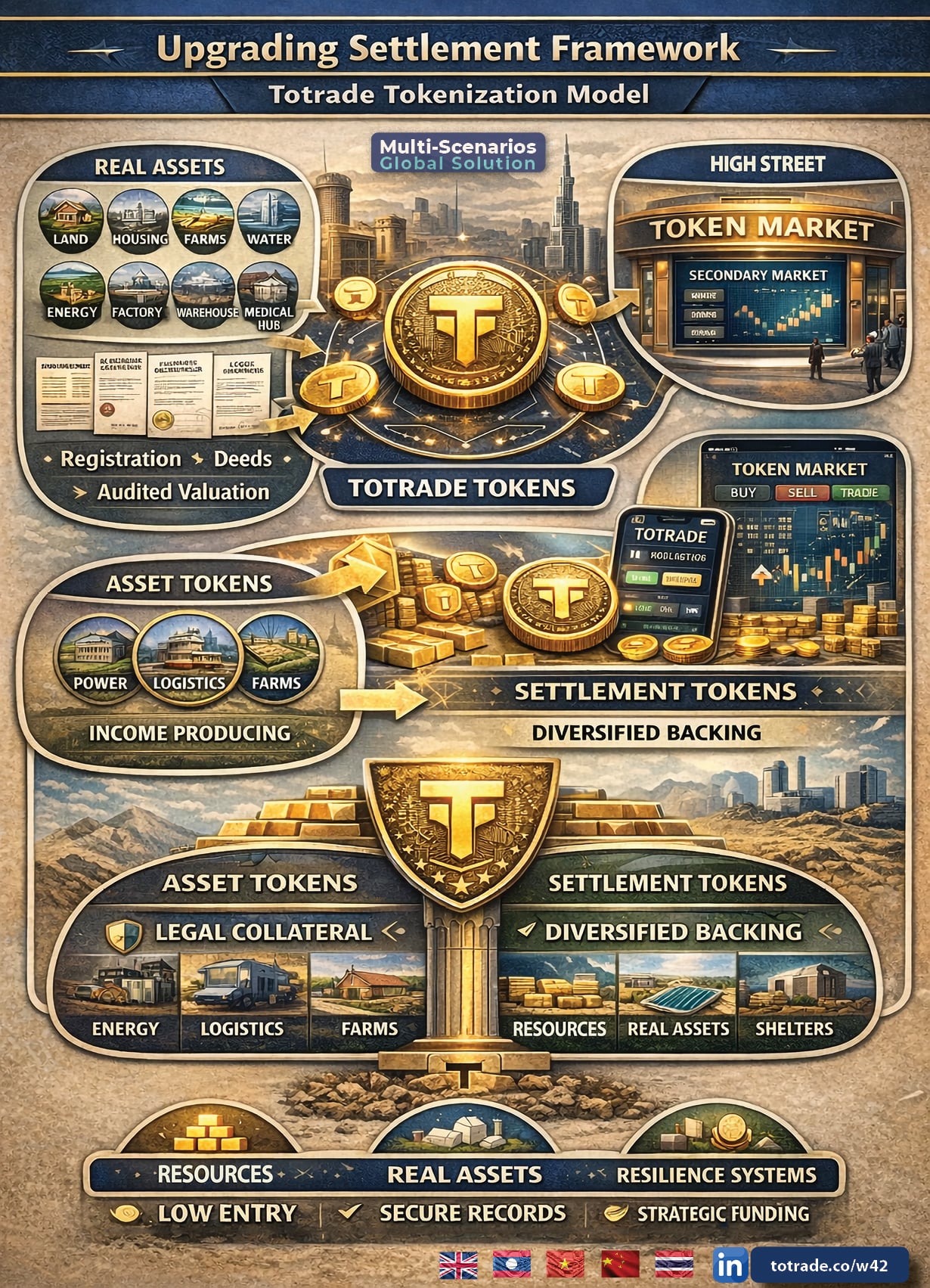 Real Assets. Income-Producing Tokens. Diversified Backing. Low Entry