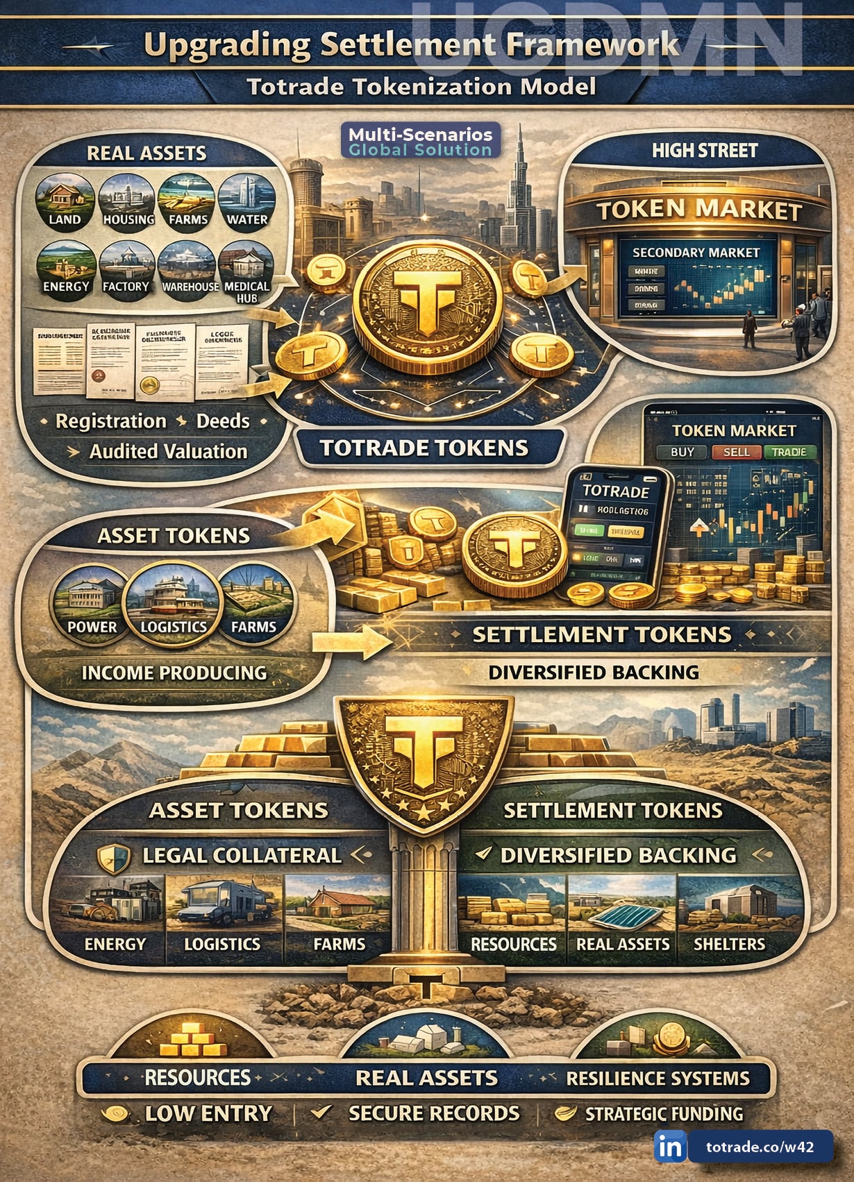 Real Assets. Income-Producing Tokens. Diversified Backing. Low Entry