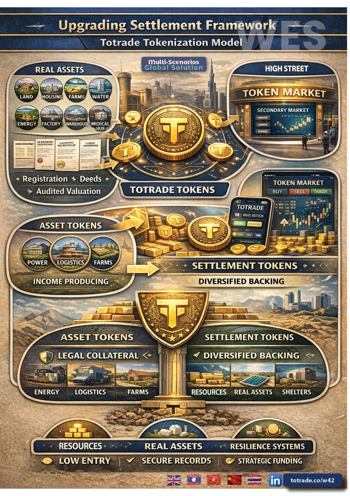 Real Assets. Income-Producing Tokens. Diversified Backing. Low Entry