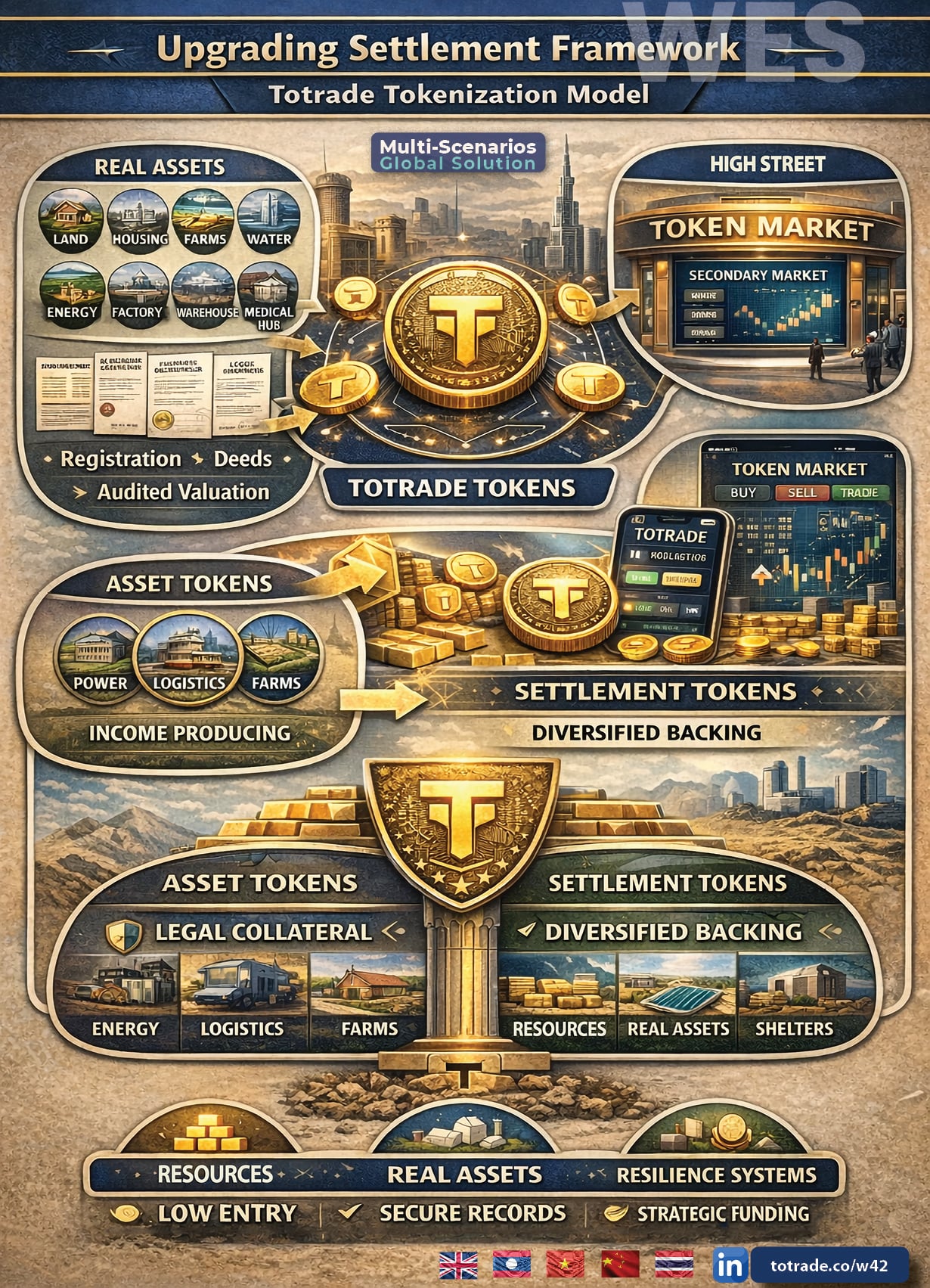 Real Assets. Income-Producing Tokens. Diversified Backing. Low Entry