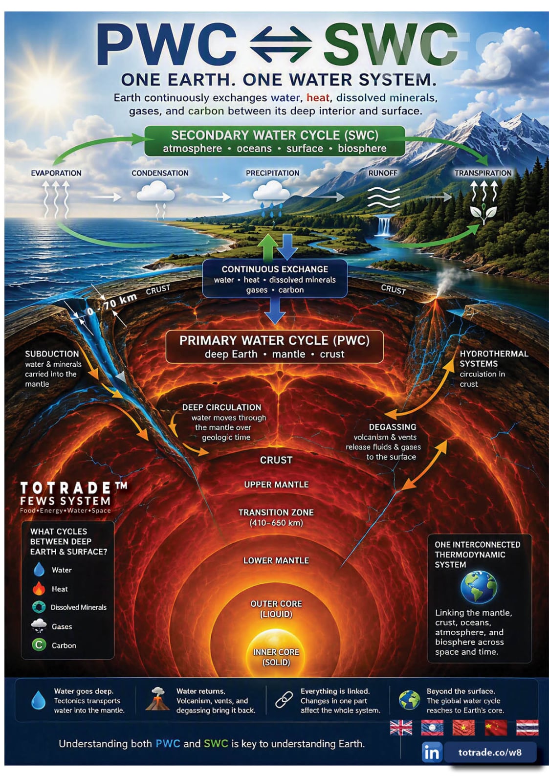 Primary Water Cycle and Secondary Water Cycle